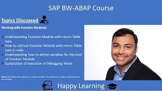 12 Working with Function Module in SAP BW / ABAP Part 2