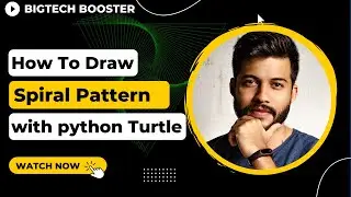 How to Draw Spiral Pattern in Python Turtle | Python Turtle Graphics 03 