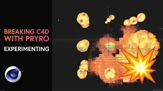 Experimenting  with 🔥Fire 🔥in Cinema 4D to the the point of crashing💥