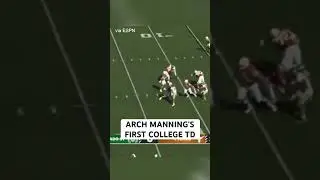 Texas QB Arch Manning’s first TD pass of his collegiate career 🔥 #shorts