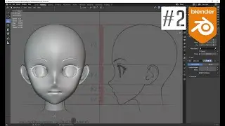 Blender 2.9: Anime Girl Head Modeling WIP #2