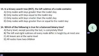 Multiple Choice Questions on Tree basics and their types أسئلة اختيار من متعدد حول أساسيات الشجرة