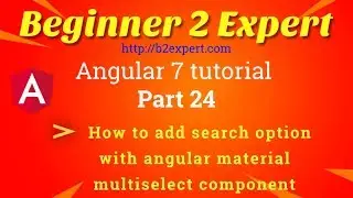 Angular material part 3 - How to add search options with angular material multiselect