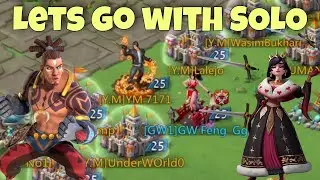 Lords Mobile - When nobody join rallies I go solo. Big reports with Feng account