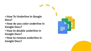 How To Underline In Google Docs | Color underline in Google Docs | Double underline Google Docs