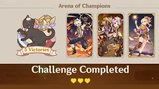 THE BEST TCG TEAM !!! Arena of Champions Gameplay  [TCG] | Genshin Impact