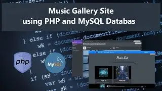 Music Gallery Site using PHP and MySQL Database