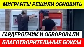 Мигранты обворовали БЛАГОТВОРИТЕЛЬНЫЕ боксы для сбора одежды