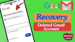 How to recover deleted Gmail account (new method) Gmail account recovery