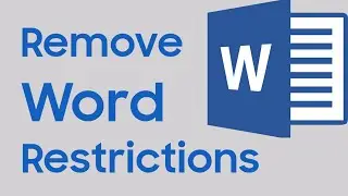 How to unlock a word document for editing without password? [Remove restrictions]