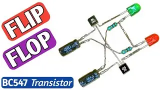 FLIP FLOP LED flasher circuit | flip flop circuit using bc547 | flip flop circuit | LED flasher