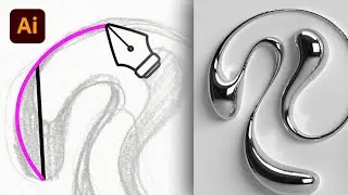How to Use the Curvature Tool on Text in Illustrator