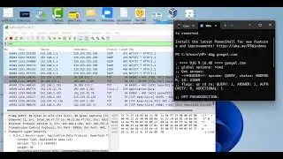 How to install dig in windows 11 and Wireshark Data Capture