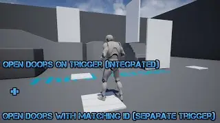 UE4 - Open Door on integrated Trigger + Open on external Trigger (separate Actor) with matching ID