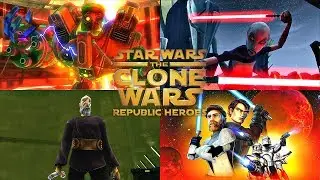 Star Wars The Clone Wars Republic Heroes - ALL BOSS BATTLES