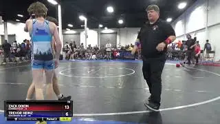 87 Lbs Round 3 (8 Team) - Zack Dixon, Connecticut Vs Trevor Heinz, Colorado Blue 1060