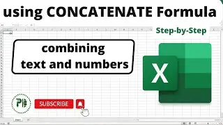 How to - Use  CONCATENATE Formula - Combine Text & Numbers In Excel  