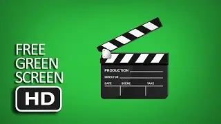 Free Green Screen - Animated Movie Clapperboard