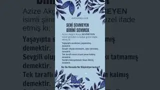 SENİ SEVMEYEN BİRİNİ SEVMEK #sevgi #sevgisizlik #psikoloji #ilişkiler #aile  | Canten Kaya Videoları