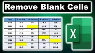 How to Remove Blank or Empty Cells from rows and columns in Microsoft Excel | Remove Blank Cells