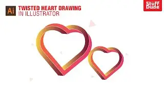 Twisted Hearted Drawing in Adobe Illustrator | Stuff Dude