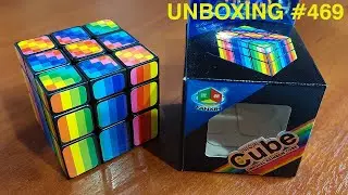 Unboxing №469 Еще Один Радужный Куб 3х3 | Fanxin Unequal Rainbow Cube