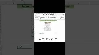 How to convert a vertical list to a horizontal  in Microsoft excel using transpose feature #excel
