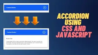 Accordion using Css and Javascript #accordion #ui #css
