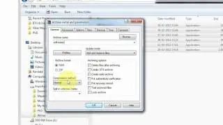 How to change compression method using Winrar Step By Step Tutorial