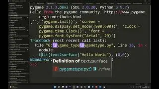 How to put text in cycle on the screen with Python and Pygame