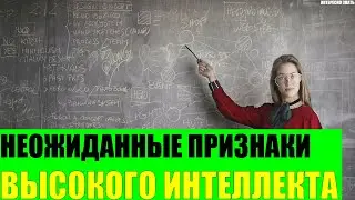 Неожиданные признаки высокого интеллекта