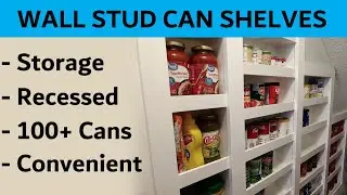 Recessed Can Shelf - Using Unusable Space For Cans