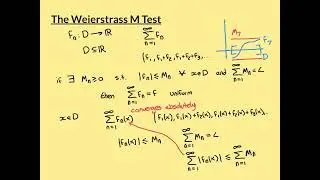 The Weierstrass M Test Part 1