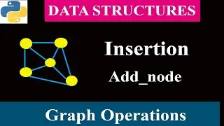 Python Program To Implement Graph Insertion Operation | Add Node | Adjacency Matrix | Data Structure