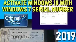 Activate Windows 10 Pro with a Windows 7 Pro Serial Number Key (Test) 2019