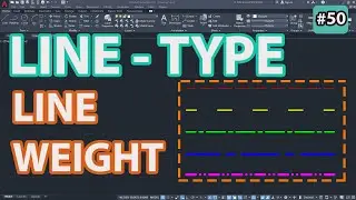#50 How To Change Line Type - Line Weight In AutoCAD | Cad Gizmo