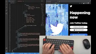 ASMR Programming - Twitter Login Page - No Talking