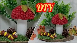 🍁ОСЕННИЕ ПОДЕЛКИ🍁из природного материала🍄ГРИБ. Поделки своими руками. DIY