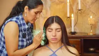 Doña Esperanza's energy healing relaxation massage with soft whispering ASMR sounds