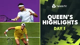 Dimitrov Faces Mannarino; Rune Against Thompson, Tiafoe & Norrie In Action | Queens Highlights 2024