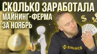 СКОЛЬКО ЗАРАБОТАЛА МАЙНИНГ ФЕРМА ЗА НОЯБРЬ 2021?!