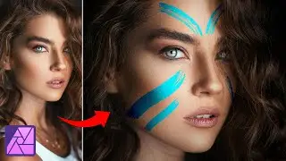 Transform Your Portrait with Neon Face Paint - Affinity Photo Tutorial