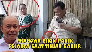 Prabowo Bikin Panik Pejabat, Telpon Langsung Saat Tinjau Banjir