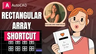 RECTANGULAR ARRAY | Types of Array (Type 3) - AutoCAD Tutorial