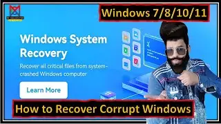 Windows System Recovery: Using Windows System Image Recovery for Corrupted Windows | windows 7/10/11