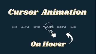 Change Cursor On Hover Animation Using Html Css JavaScript & bootstrap5