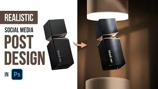 Realistic Social Media Post Design in Photoshop in just 5 Minutes | Photoshop Tutorial