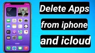 How to Delete Apps from iphone and icloud backup //