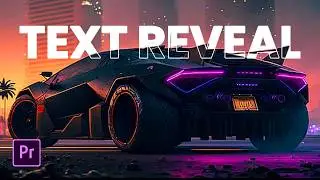 REVEAL TEXT with a MOVING CAR in Premiere Pro