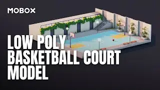 Modeling a Low Poly Basketball Court - Cinema 4D Tutorial